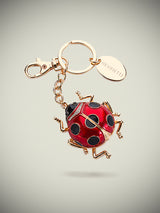 Llavero con Cristales ‘Lucky Charm’ - Mariquita