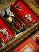 Llavero con Cristales ‘Lucky Charm’ - Mariquita