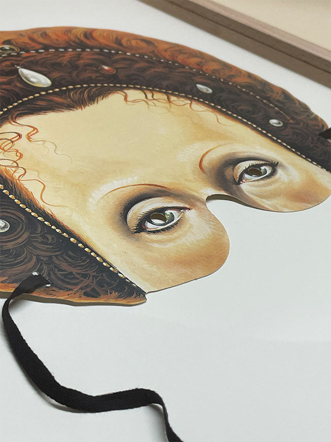 Showcase Frame 'Mask of Queen Elizabeth I' - 55.5x39.5 cm