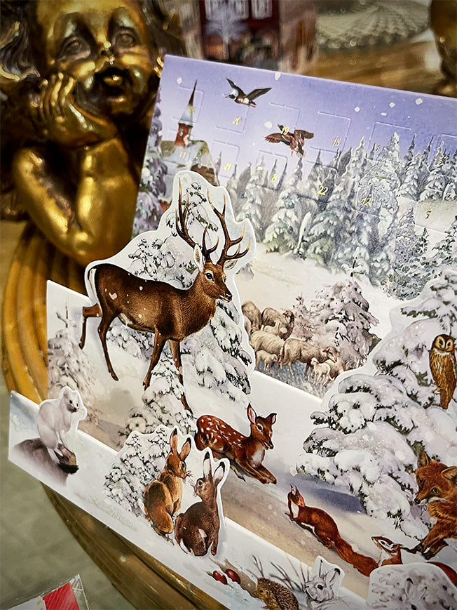 Tarjeta de Navidad y Adviento 'Paisajes de Invierno' - Bosque Nevado