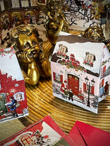 Decoración de Adviento 'Casa Navideña' - Rosada