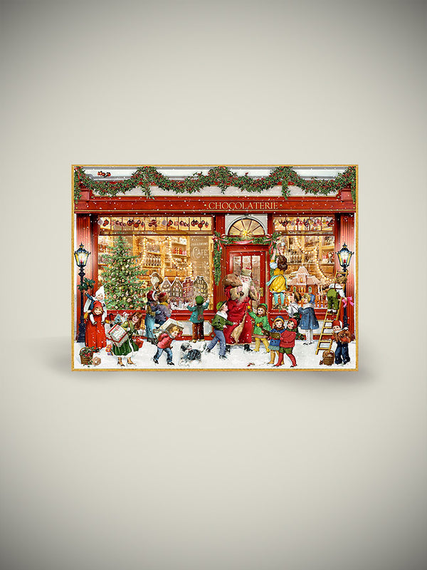 Mini Tarjeta de Adviento 'Escenas de Navidad' - Chocolatería