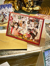 Mini Tarjeta de Adviento 'Escenas de Navidad' - Gatos