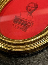Oval Miniature 'Greek Bust' - 10,5x8,5 cm