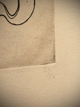 Grabado Con Papel Hecho a Mano 'S/T' - Jaume Plensa