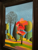 Óleo Sobre Tabla 'Escuchar El Bosque' 36 x 28 cm - Agustín Martínez Gil 'El Rubio'