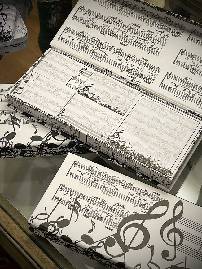 Music Sticky Notes Buy 'Music' Sticky Note Box | Tartan & Zebra