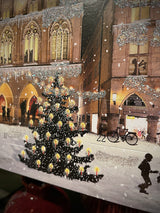 Calendario de Adviento 'Panorama de Ciudad en Navidad' - 69x27 cm