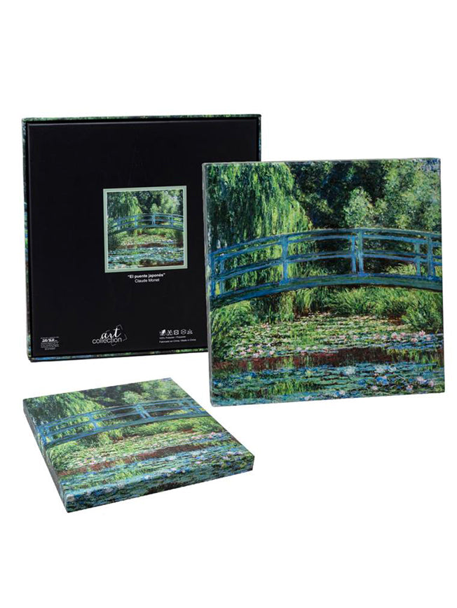 Pañuelo Estampado 'El Puente Japonés' 90x90 cm - Monet
