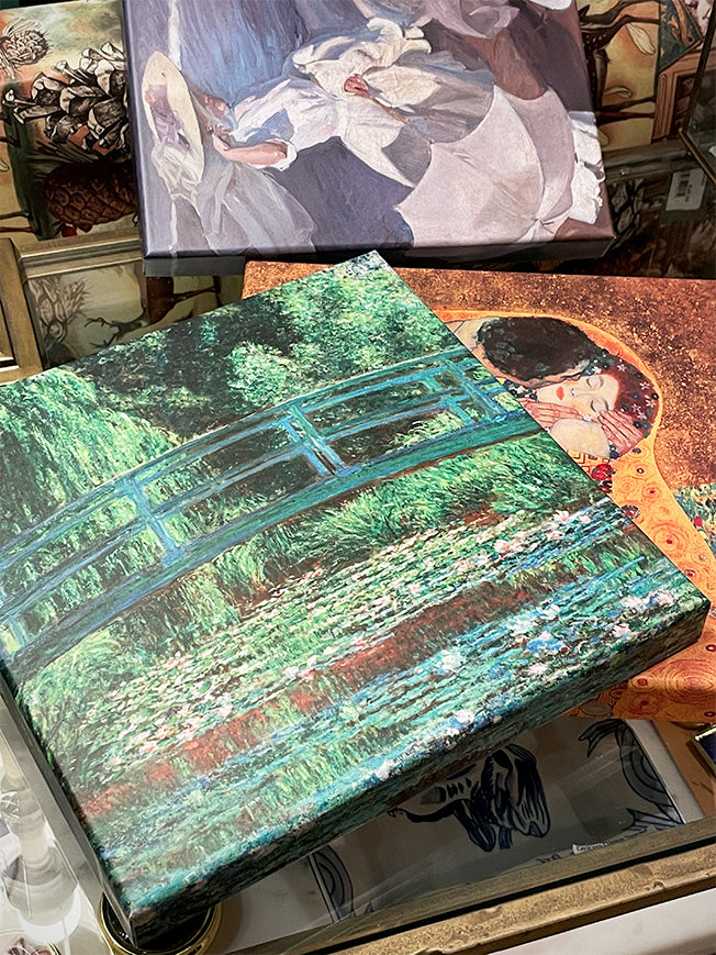 Pañuelo Estampado 'El Puente Japonés' 90x90 cm - Monet