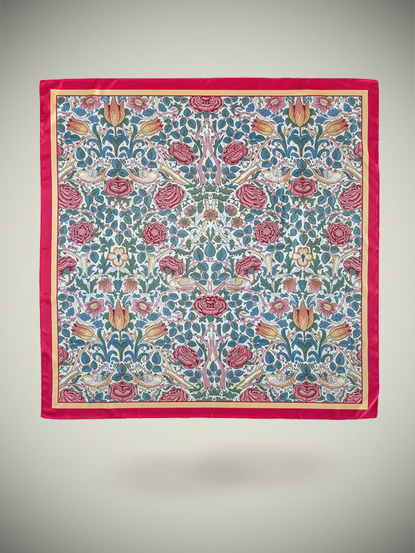 Pañuelo Estampado 'Rose' 90x90 cm - William Morris