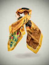 Pañuelo Estampado 'El Beso' 90x90 cm - Gustave Klimt