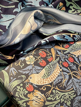 Pañuelo Estampado 'Strawberry Thief' 90x90 cm - William Morris