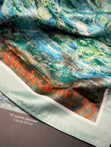 Pañuelo Estampado 'El Puente Japonés' 90x90 cm - Monet