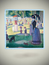 Pañuelo Estampado 'Tarde de domingo en la isla de la Grande Jatte' 90x90 cm - Seurat