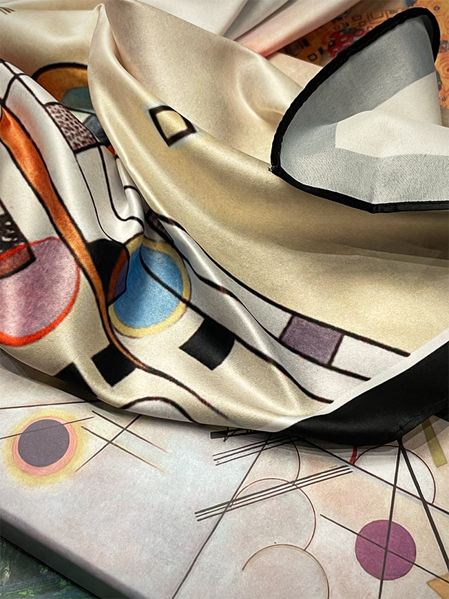 Pañuelo Estampado 'Composición VIII' 90x90 cm - Kandinsky