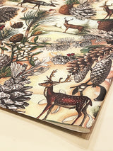    papel-de-navidad-deer-in-the-forest