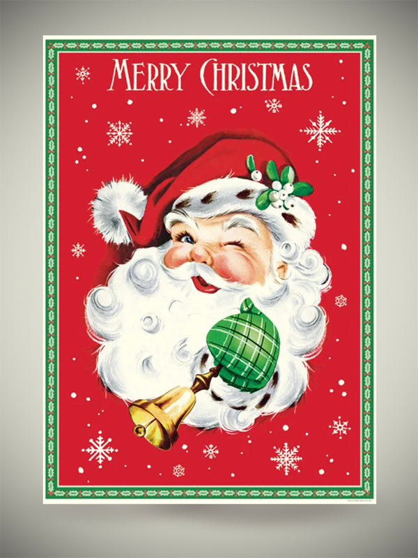 Paper Poster & Wrap 'Christmas Santa' - Cavallini & Co