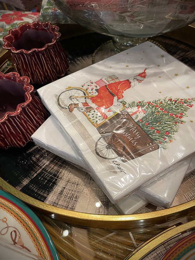 Pack de 20 Servilletas de Papel 'Santa Delivery' - 33x33 cm