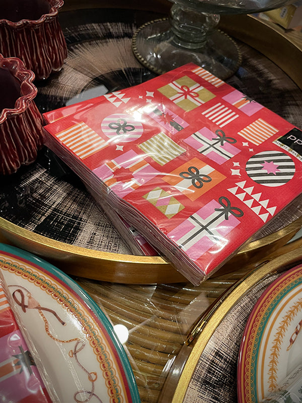 Pack de 20 Servilletas de Papel 'Gift Collage' - 33x33 cm