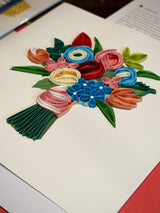 Tarjeta Filigrana de Papel 'Bouquet'