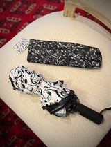 Paraguas Plegable 'Música' - Blanco