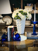 'Déco' Glass Bookend - Cobalt Blue