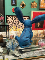 Perro Decorativo 'Basset' Azul Eléctrico