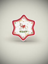 Plato Estrella de Porcelana 'Christmas Tale' - 22,5 cm