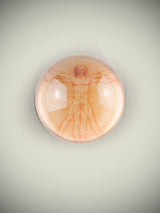 Pisapapeles de Cristal 'Vitruvian Man' - Leonardo Da Vinci