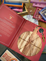 Set de Tabla y Cortador de Pizza 'Gift Novels' - A Slice of Heaven