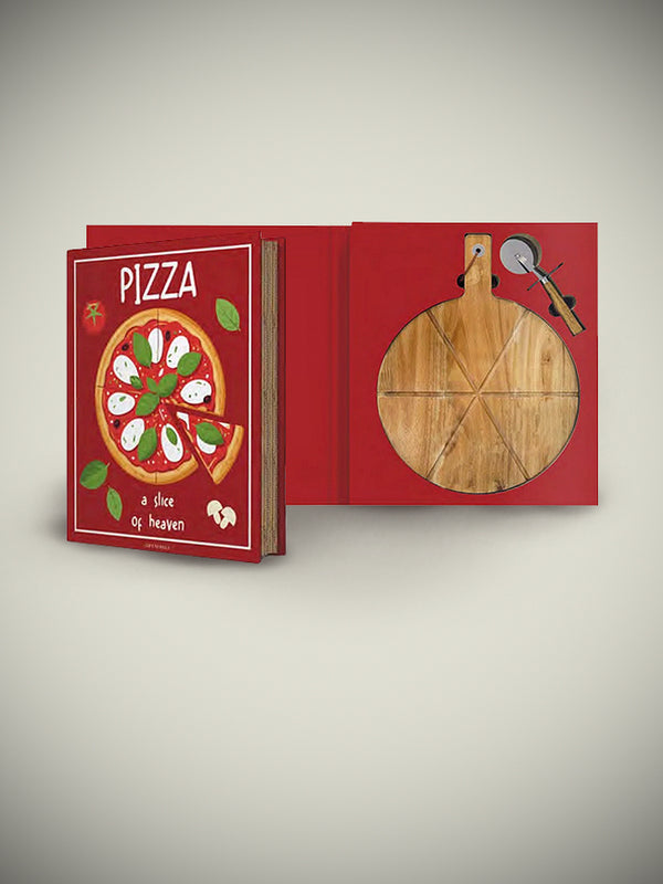 Gift Novels Pizza Board and Cutter Set - A Slice of Heaven