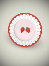 Plato de Postre de Porcelana 'Fruit Mania' Fresas