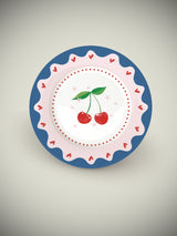 Plato de Postre de Porcelana 'Fruit Mania' Cerezas