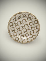 Plato de Postre de Porcelana 'Decó' - Diseño II