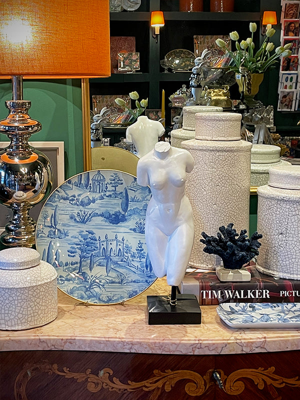 Comprar Plato de Cristal y Découpage Villa Italiana Tartan Zebra