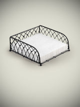 Porta Servilletas en Metal Negro 'Veranda'