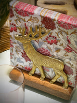 Porta Servilletas Vertical 'Gold Reindeer'