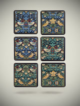 Juego de 6 Posavasos 'William Morris'