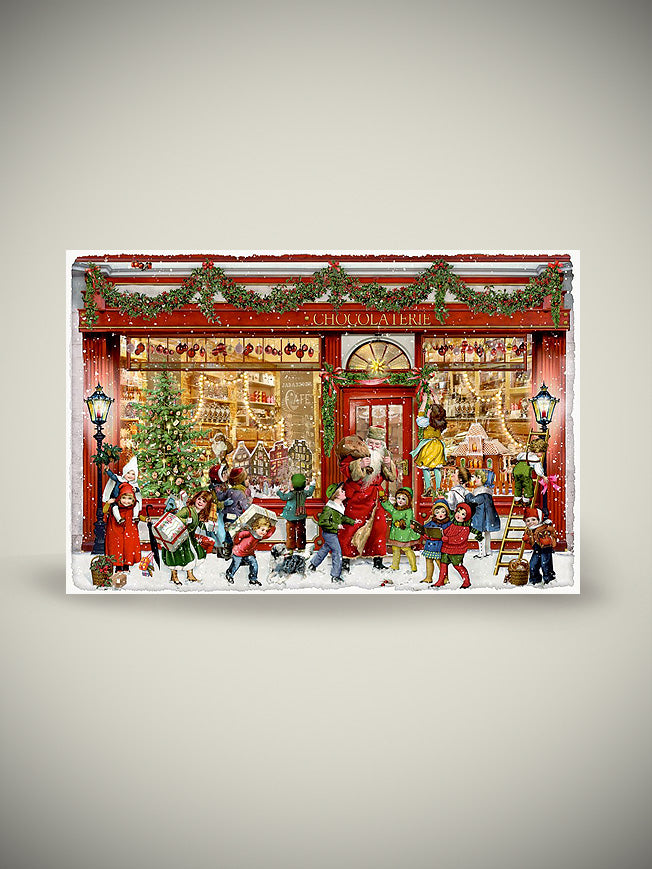 Tarjeta Calendario de Adviento 'Tienda de Navidad'