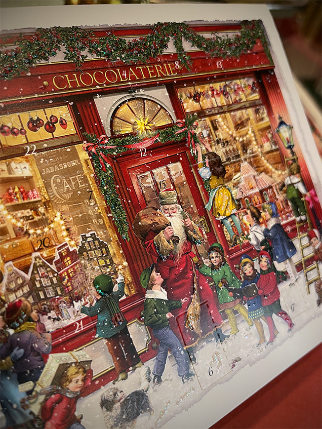 Tarjeta Calendario de Adviento 'Tienda de Navidad'