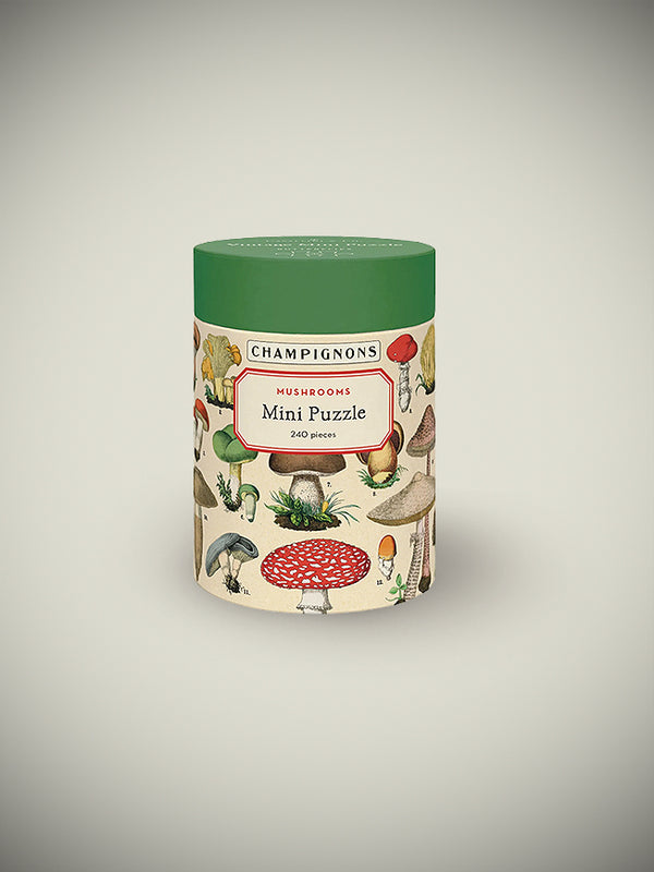 Mini Puzle 240 piezas 'Mushrooms' - 35x27 cm - Cavallini & Co
