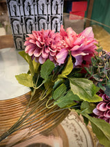 Decorative Bouquet 'Posy' - Ostrich Chrysanthemum, Dahlia, Hydrangea