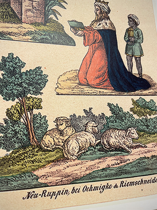 Lámina Decorativa Recortable Alemán 'Belén Tradicional'