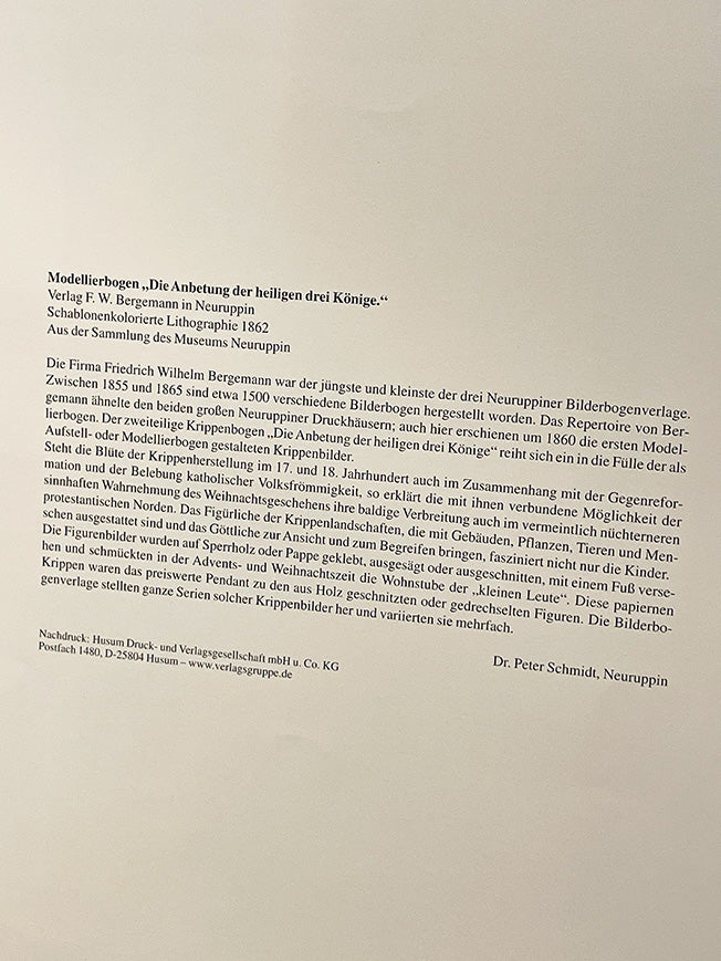 Set de 2 Láminas Decorativas Recortable Alemán 'Belén Tradicional'