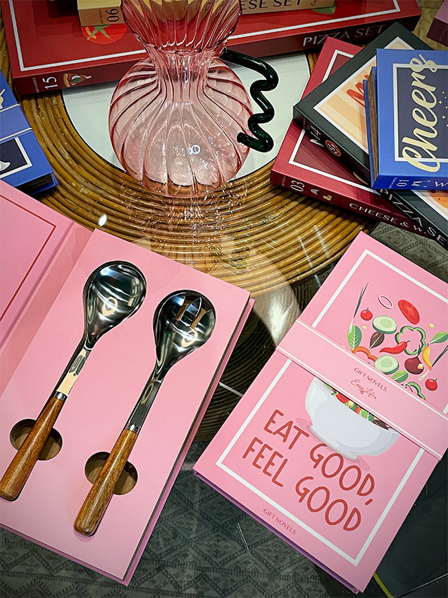 Set de Cubiertos Para Ensalada 'Gift Novels' - Eat Good, Feel Good