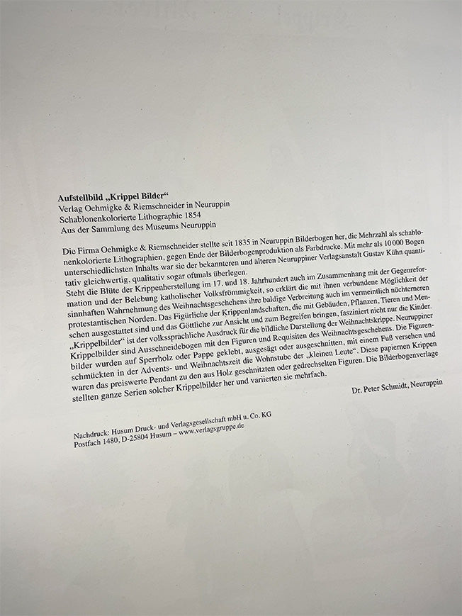 Lámina Decorativa Recortable Alemán 'Belén Tradicional'