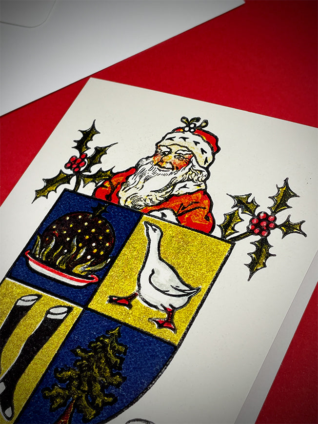 Tarjeta 'Escudo de Armas de Santa Claus' - British Library