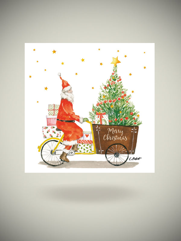 Pack de 20 Servilletas de Papel 'Santa Delivery' - 33x33 cm