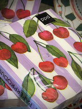 Pack de 20 Servilletas de Papel 'Cherry & Stripes' - 33x33 cm